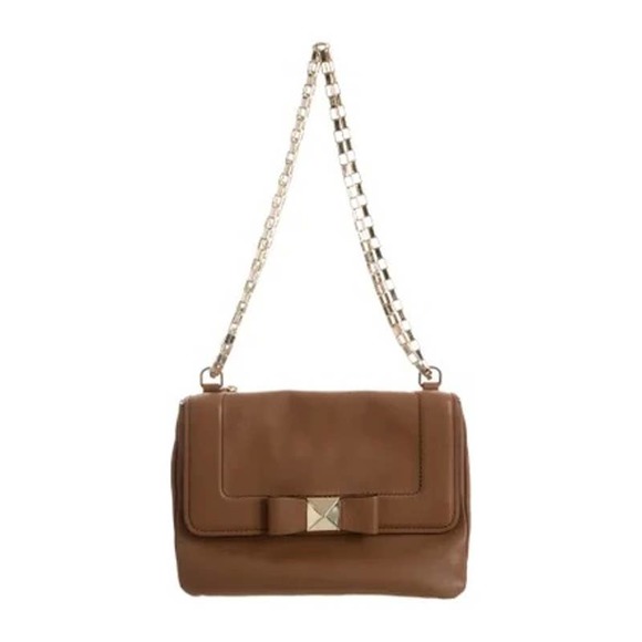 kate spade Handbags - Kate Spade Purse Justine Bow Terrace Tan Leather Chain Strap Crossbody
